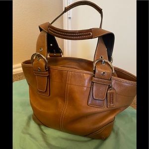 Tan Leather Coach Purse